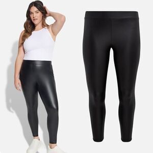 Torrid Black Signature Waist Faux Leather Legging SZ 2X